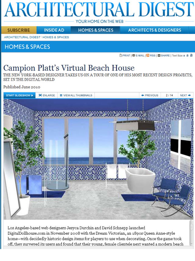 Campion Platt’s Vitrual Beach House