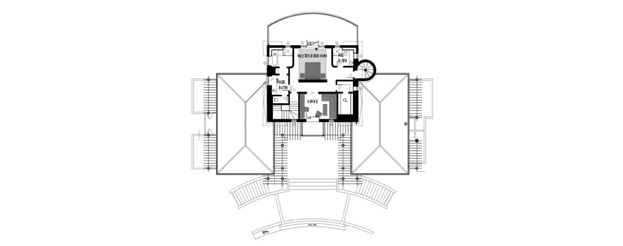Caribbean House Second Floor Plan - Second Floor Plan/ 1752sqft