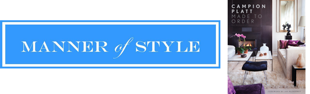 Manner Of Style: Hot New Book and Upcoming Lecture