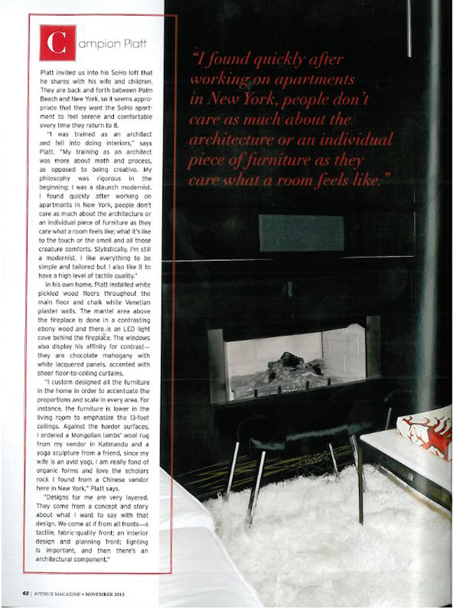 AVENUE : In their Element