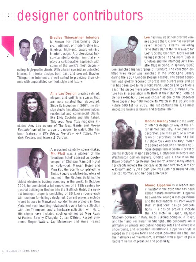 Designer Look Book