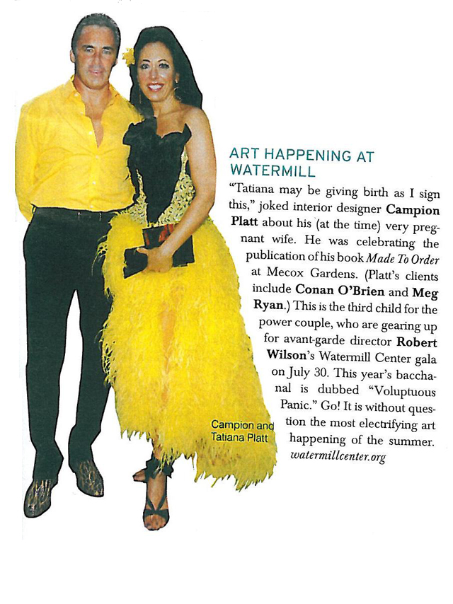 Hamptons: Art happening at the Watermill