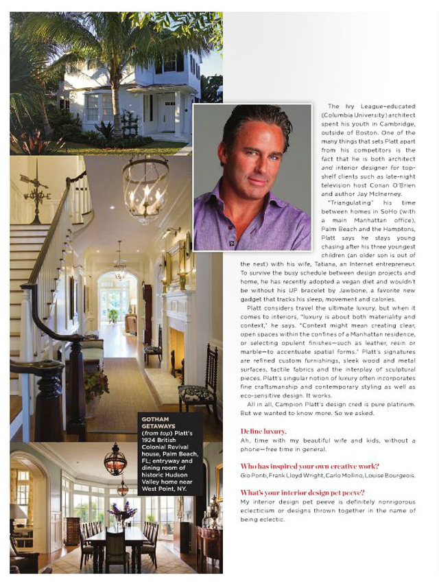 Campion Platt: The Tom Ford of Interior Design