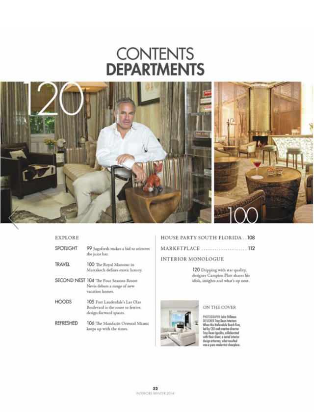 Modern Luxury Interiors : Custom of the Country