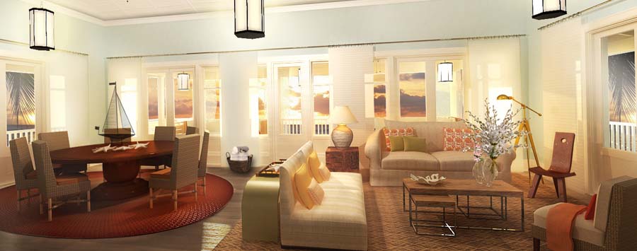 Salt Rakers Cove Cottages Living Room - living room