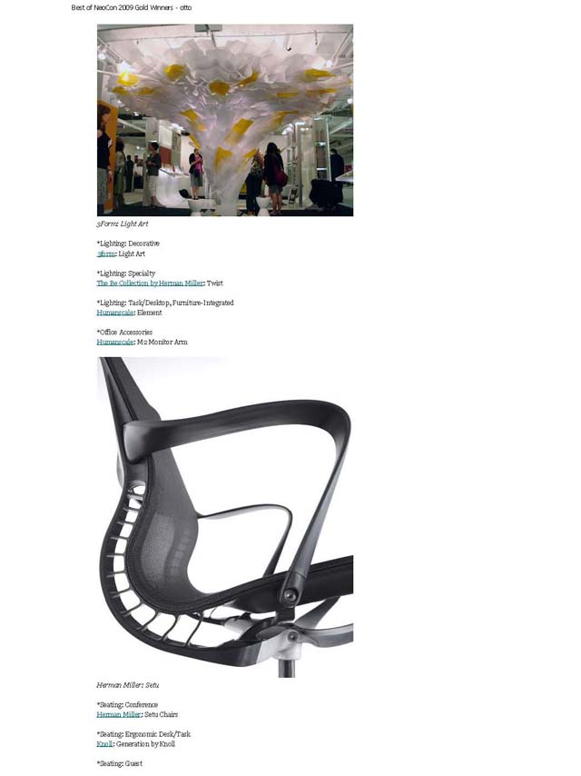 Otto: Best of NeoCon 2009 Gold Winners
