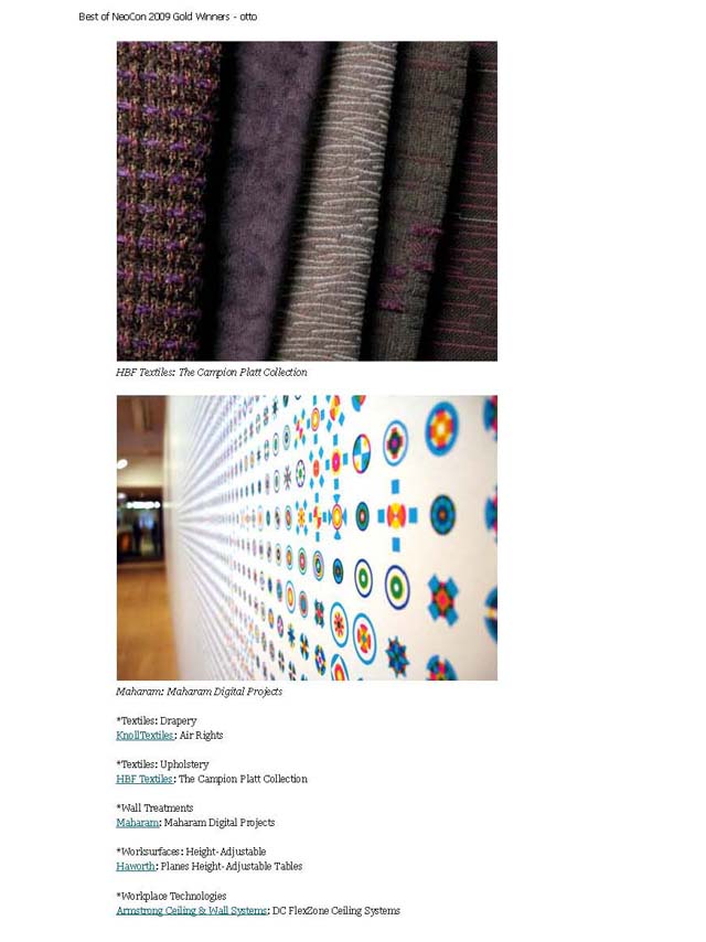 Otto: Best of NeoCon 2009 Gold Winners